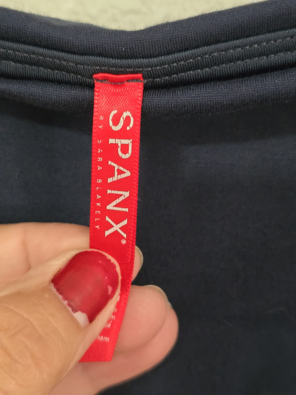 SPANX Navy High-Waist Leggings - Picture 5 of 9